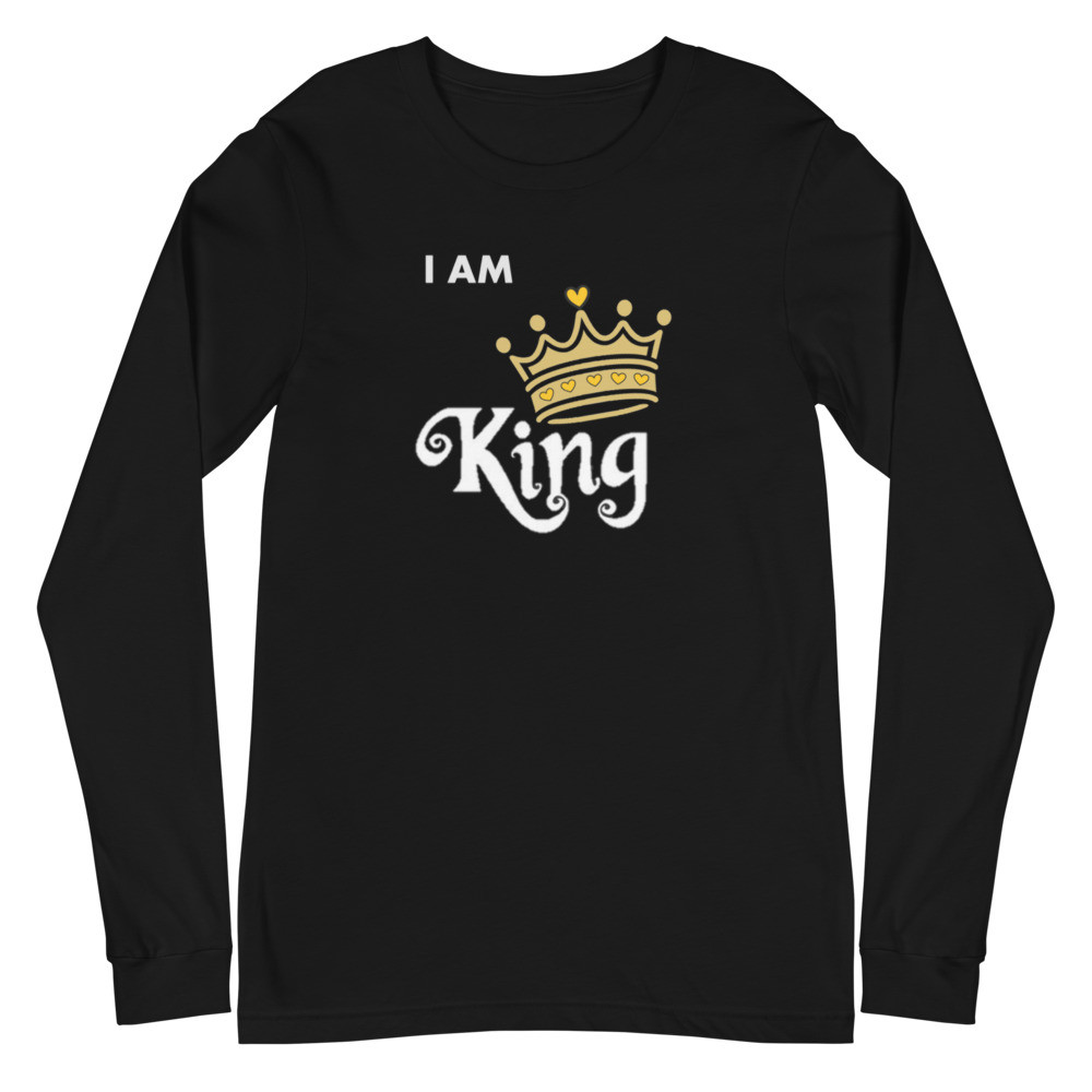 I AM King - Unisex Long Sleeve Tee with style