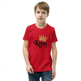 King - Youth Short Sleeve T-Shirt with style