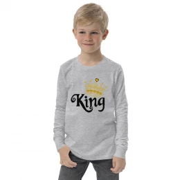 King - Youth long sleeve tee with style