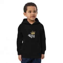 King - Kids eco hoodie with style