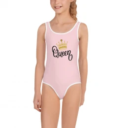 Queen - Pale Pink - Kids Swimsuit with style