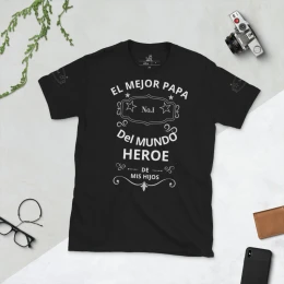 EL Mejor Papa del Mundo Heroe de mis Hijos - Short-Sleeve Unisex T-Shirt