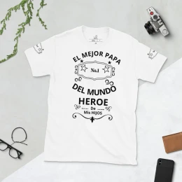 EL Mejor Papa del Mundo Heroe de mis Hijos - Short-Sleeve Unisex T-Shirt