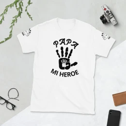 PAPA MI HEROE - Short-Sleeve Unisex T-Shirt