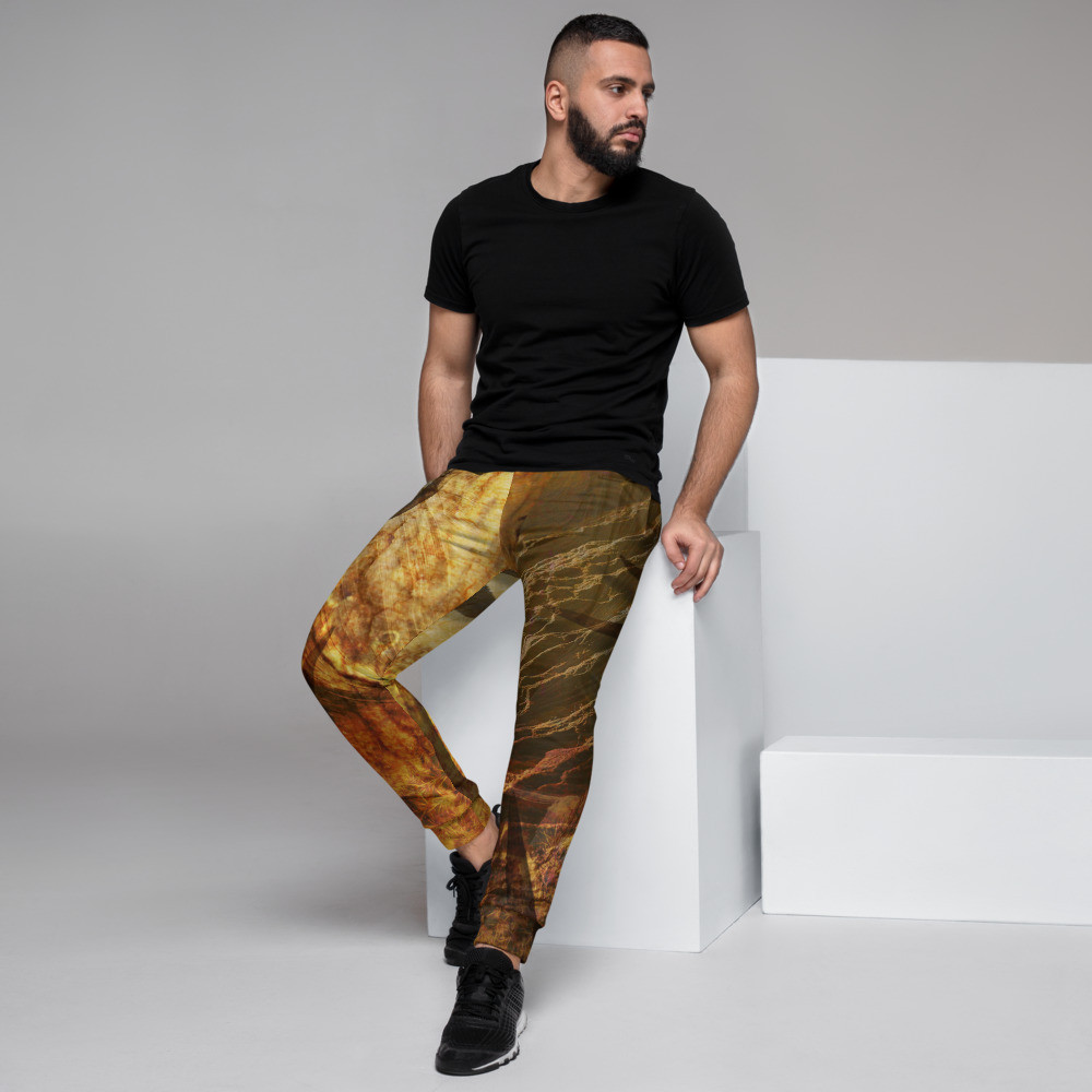 CAMO ORANGE HUNT DESIGN - Men's Joggers Sizes XS to 3XL for the Big Man