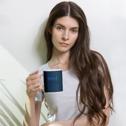 Gen Z Merch Store - White glossy mug