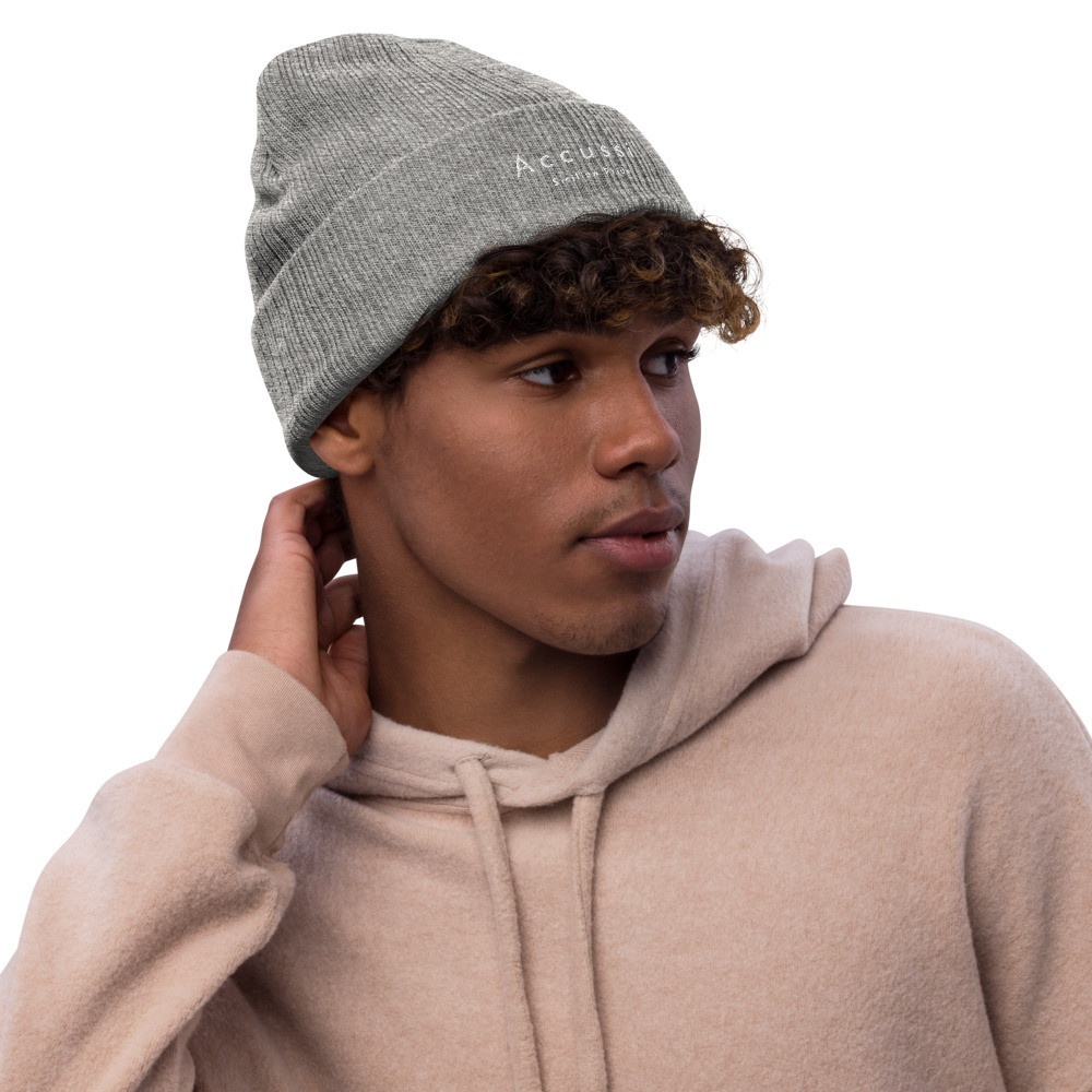 "Accussi' "recycled cuffed beanie