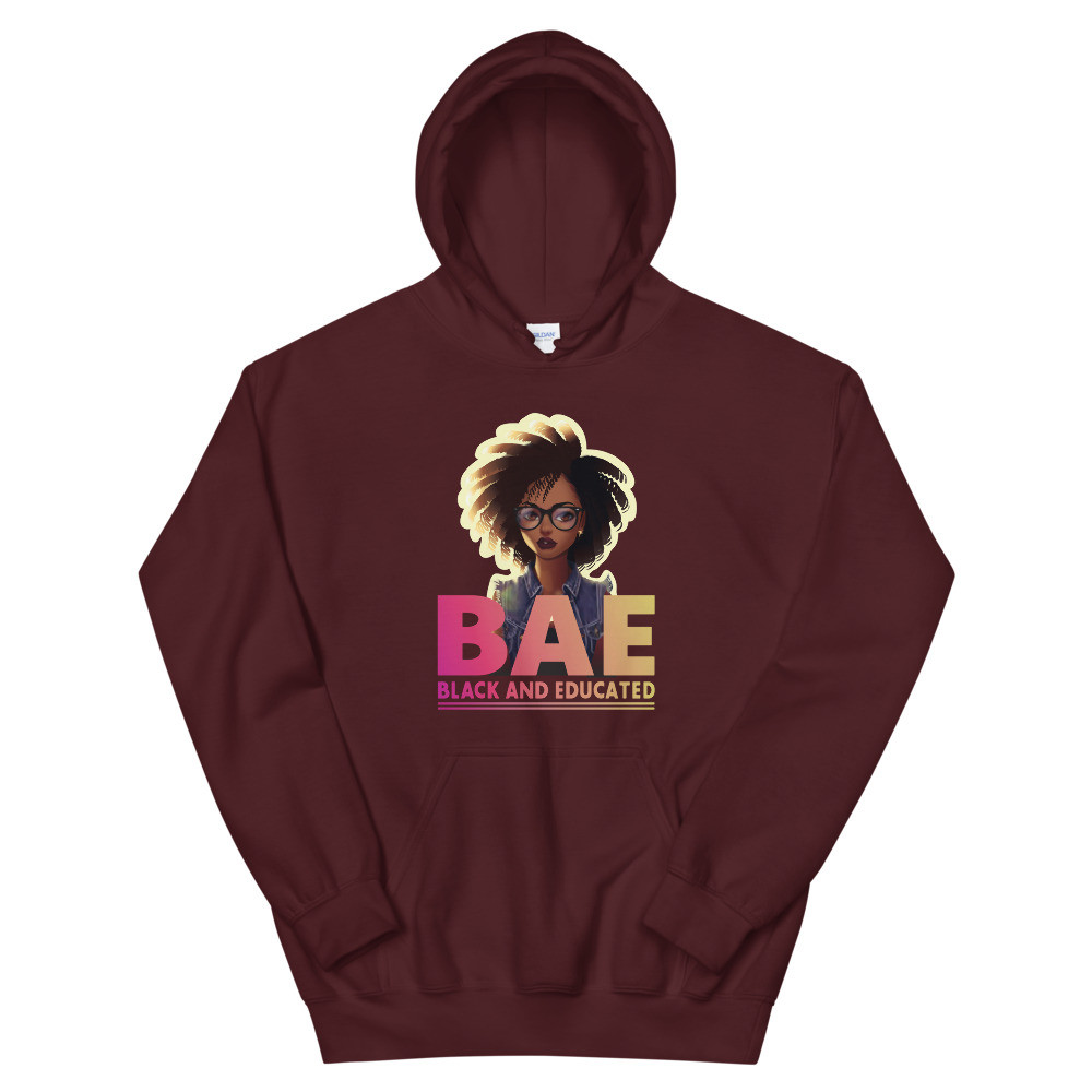 Black and Educated Woman Unisex Hoodie