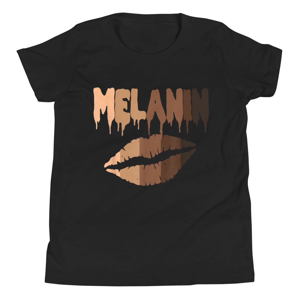 Oheneba Melanin Shades Drippin Black Pride Afro Queen T-Shirt