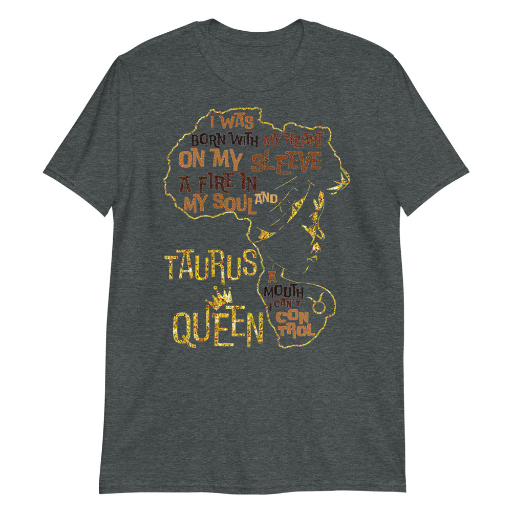 Womens Taurus Queen Birthday Zodiac Costume Black Unisex T-Shirt