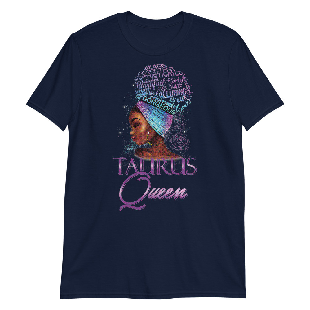 Purple Taurus Queen African American Woman April May Unisex T-Shirt