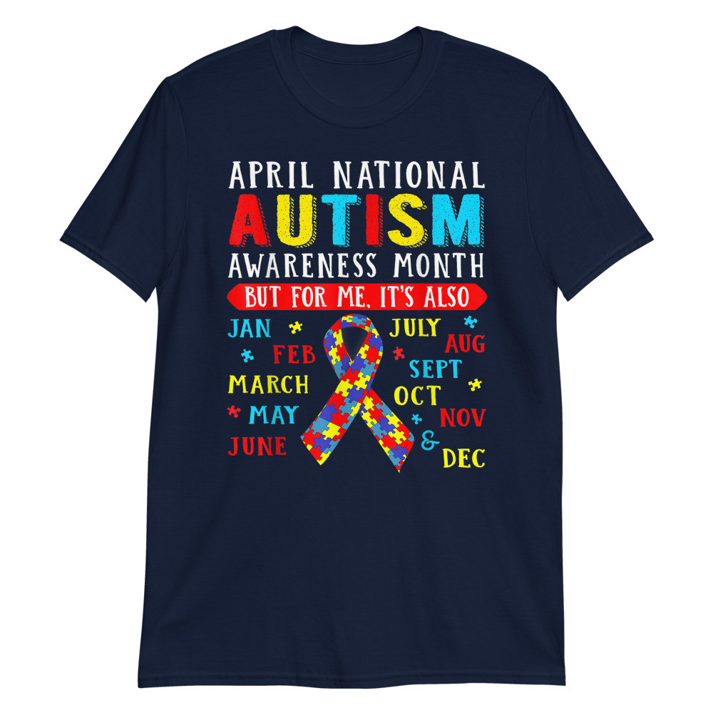 April Is National Autism Awareness Month Puzzle Unisex T-Shirt