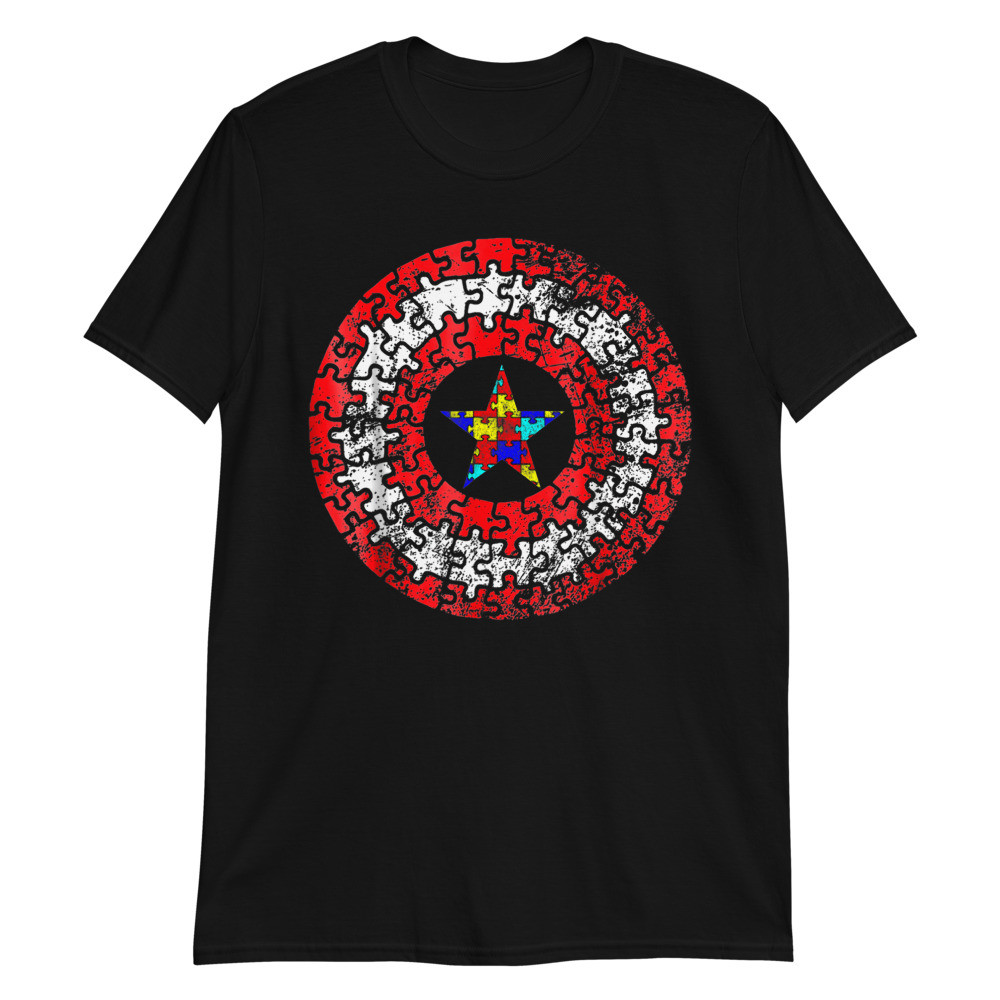 Autism Awareness 2018 Super Hero Autism Star Colorful Unisex T-Shirt