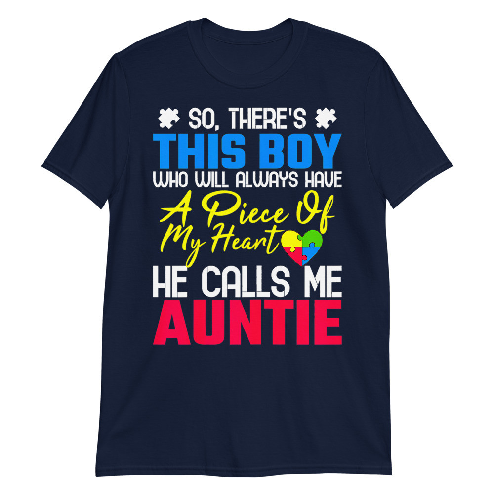 Womens Autism Awareness Women Auntie Gift Superhero Autistic Unisex T-Shirt