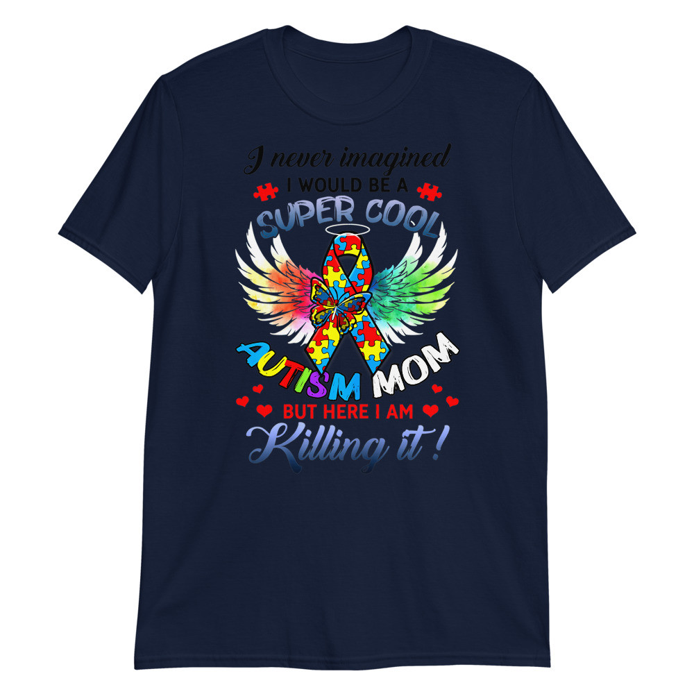 Womens A Super Cool Autism Mom Autism Awareness Gifts Accessories Unisex T-Shirt