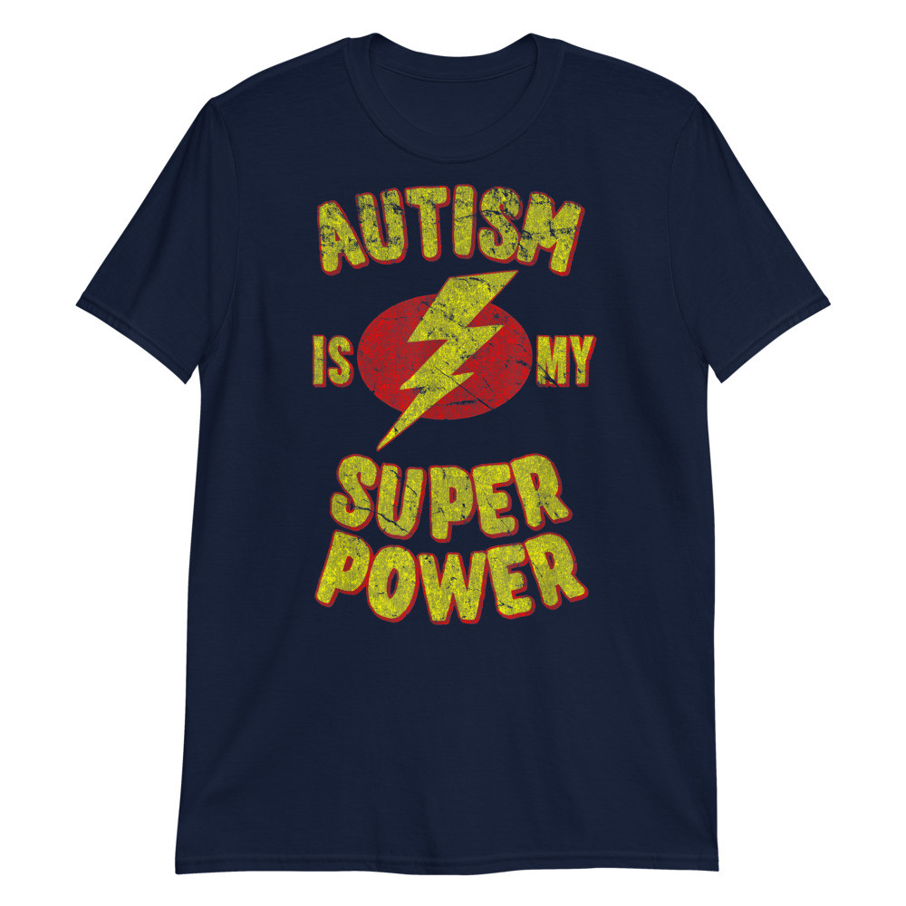 Vintage Autism is My Super Power funny gift Unisex T-Shirt