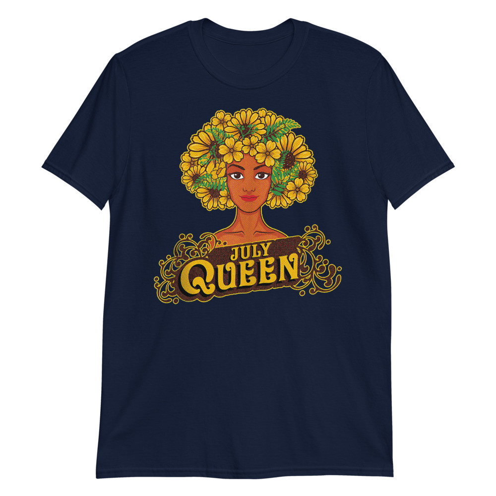 July Queen Birthday Afro Black Funny Cancer Gifts Tank Unisex T-Shirt