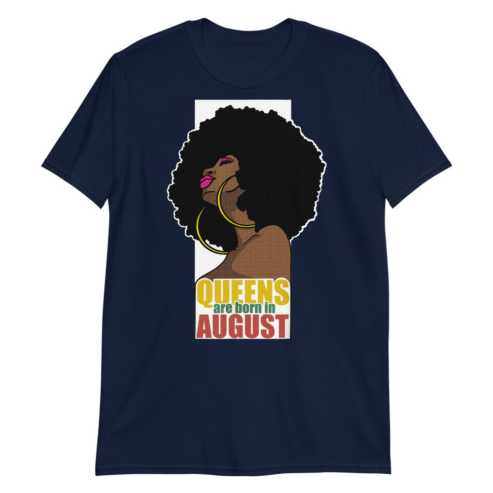 Queens Zre Born in August Leo Virgo Zodiac Black Dope Unisex T-Shirt
