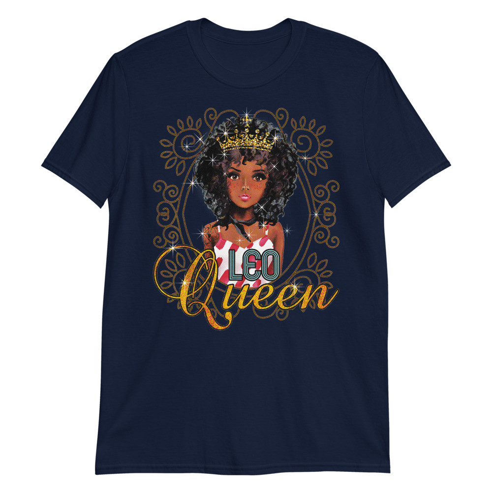 Black Queen Birthday Gift Horoscope Zodiac Leo Unisex T-Shirt