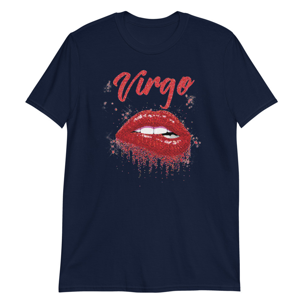 Virgo Zodiac Birthday Red Lips Unisex T-Shirt