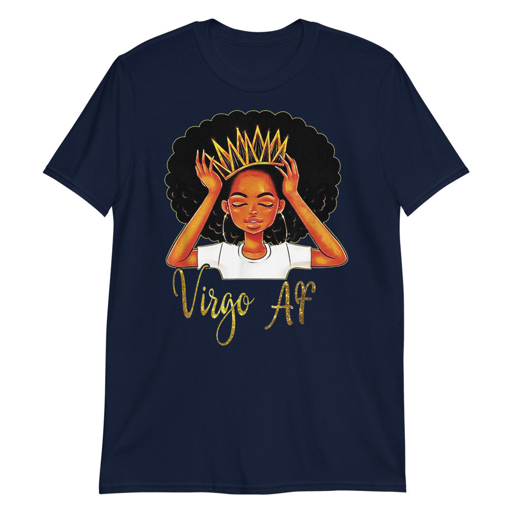 Virgo Queen Zodiac Floral Birthday Unisex T-Shirt