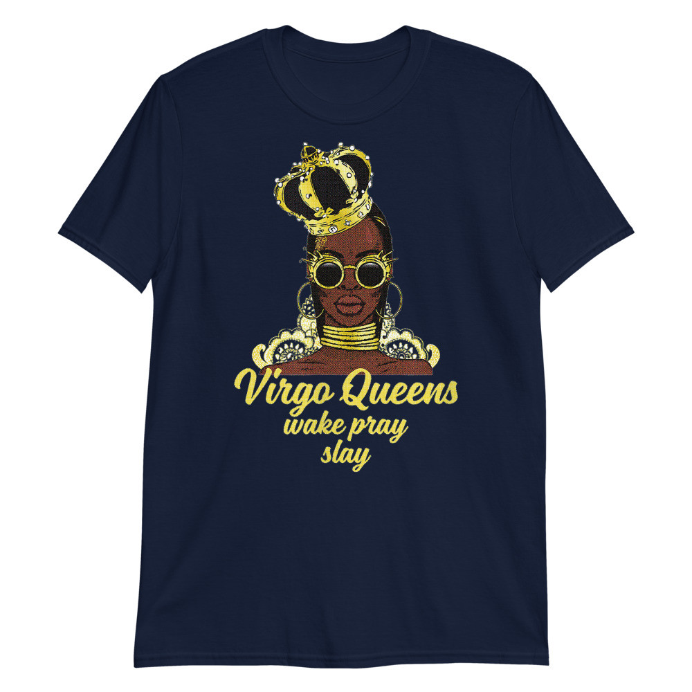 Virgo Black Afro Queen Birthday Unisex T-Shirt