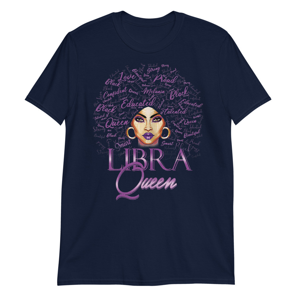 Womens Purple Libra Queen Woman Lady September Womens Birthday Unisex T-Shirt