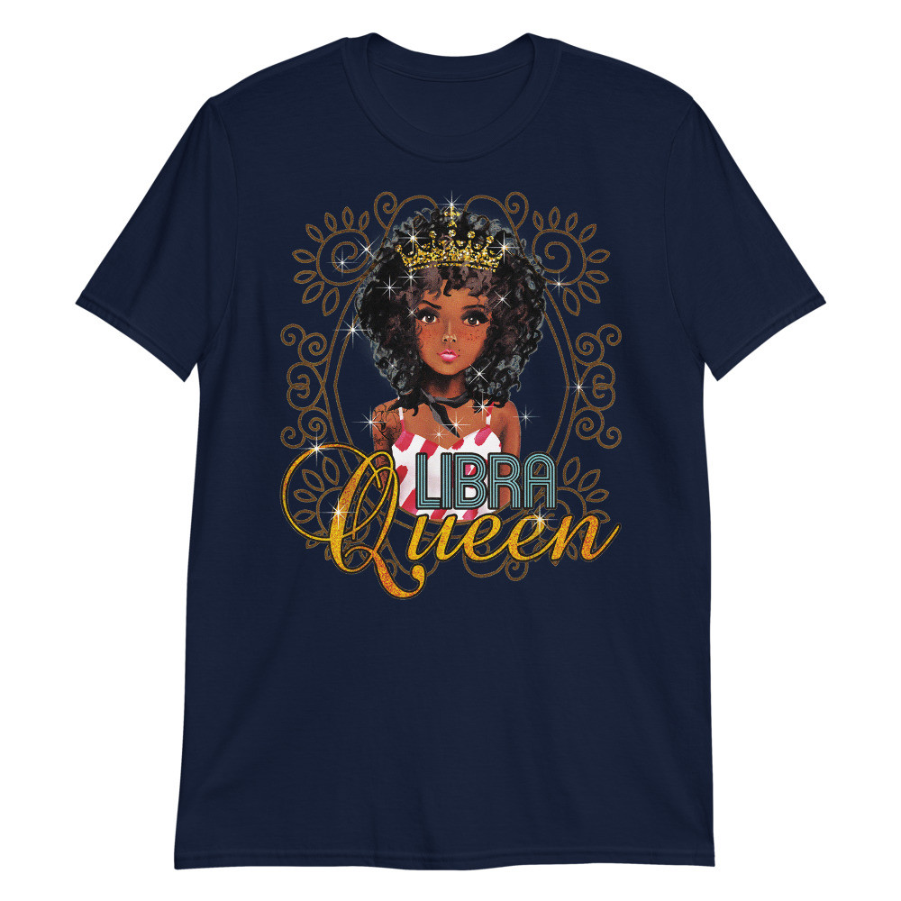 Black Queen Birthday Gift Horoscope Zodiac Libra Unisex T-Shirt