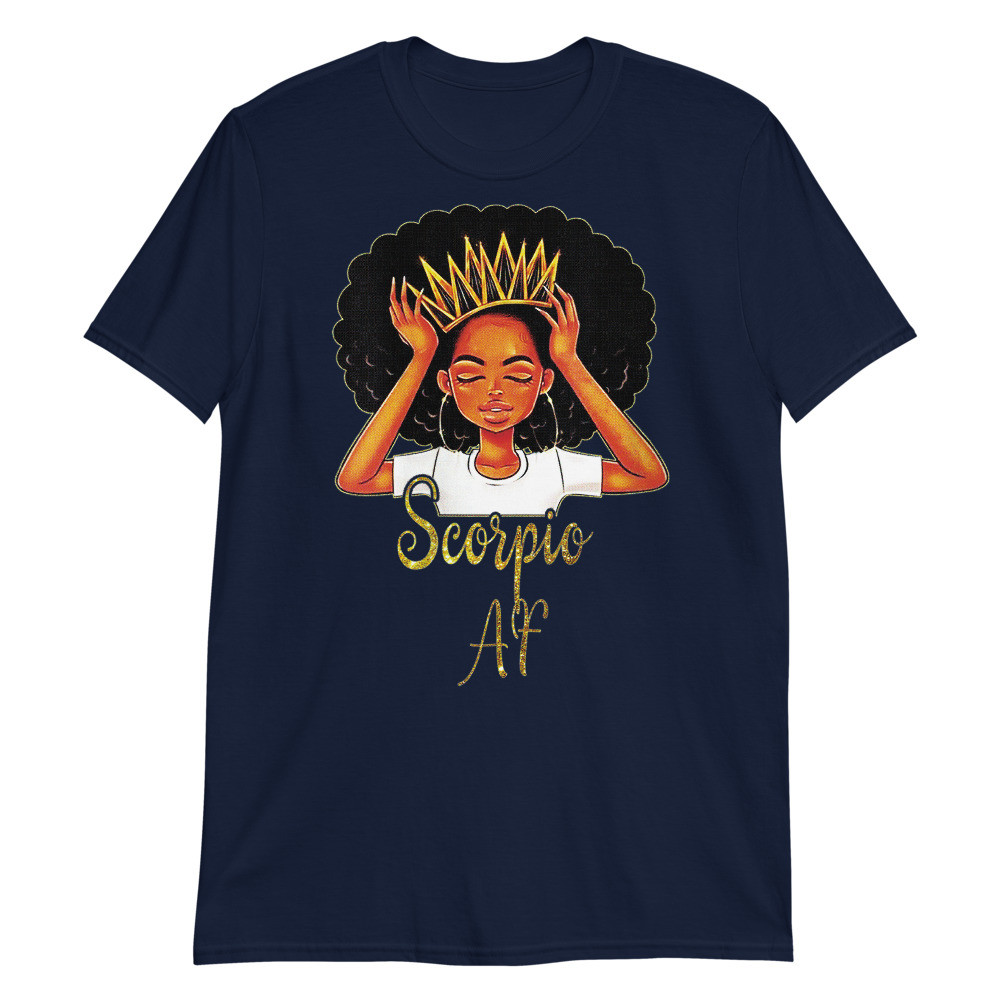 Women's Scorpio Queen Zodiac Floral Birthday Unisex T-Shirt