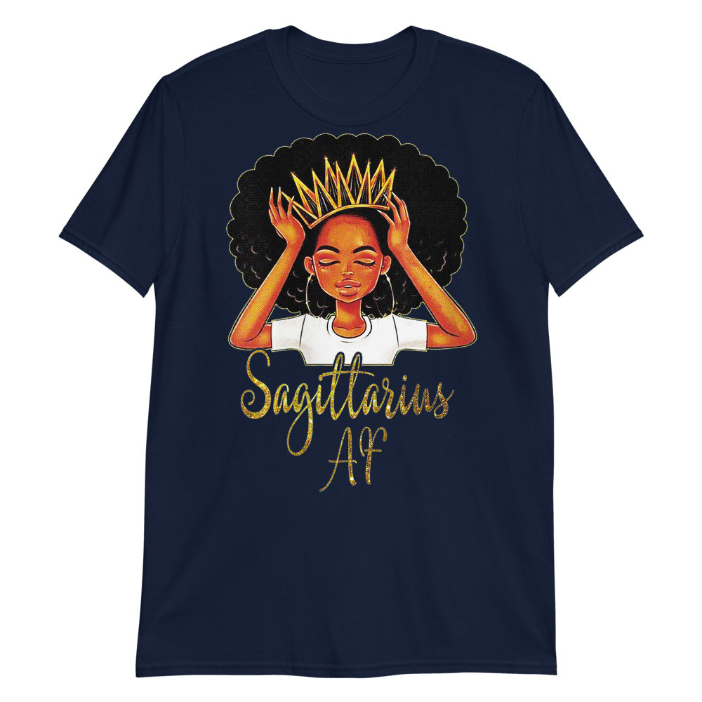 Women's Sagittarius Queen Zodiac Floral Birthday Unisex T-Shirt