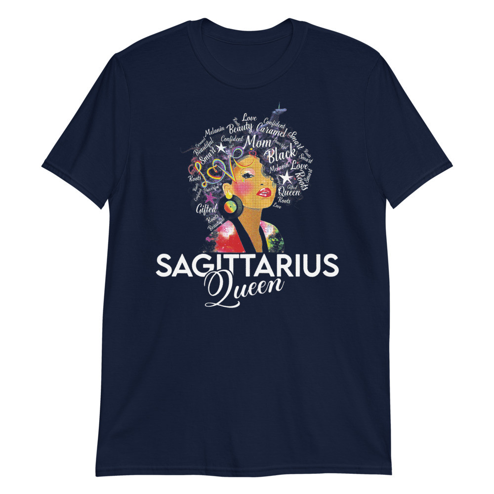 Women's Afro Hair art Sagittarius Unisex T-Shirt