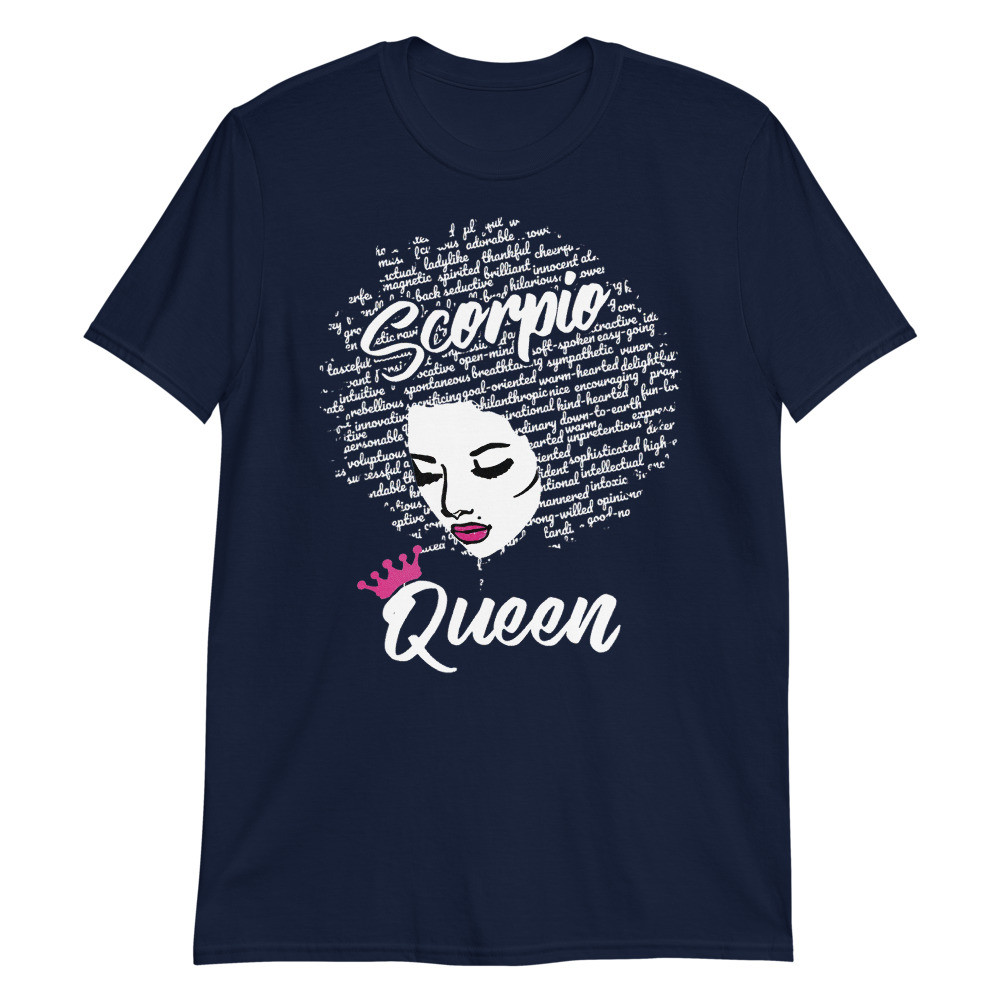 Scorpio Zodiac Birthday Afro Gift Unisex T-Shirt