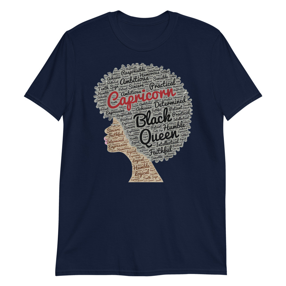 Capricorn Black Queen Birthday Unisex T-Shirt