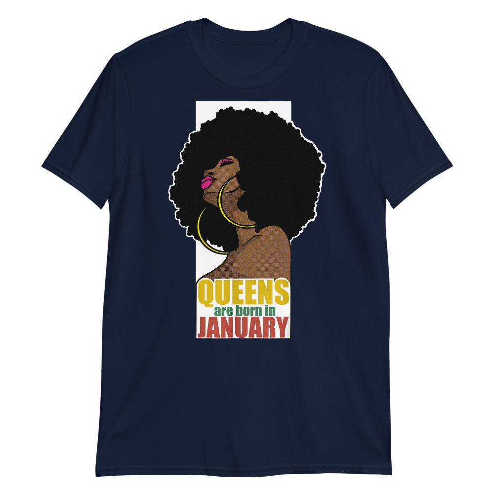 Queens Are born in January Capricorn Aquarius Unisex T-Shirt