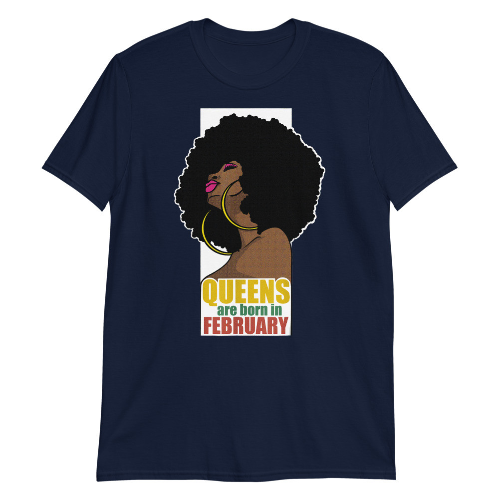 Queens are Born in February Aquarius Pisces Unisex T-Shirt