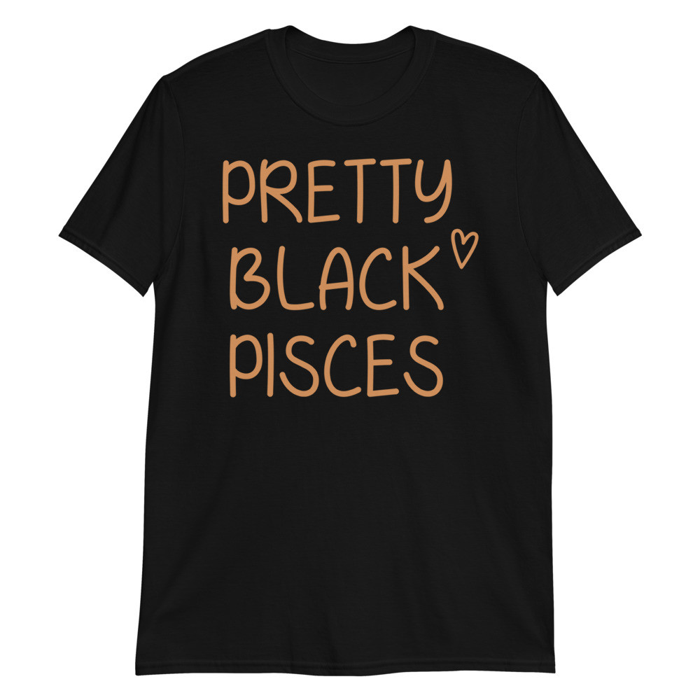 Pretty Black Pisces Birthday African American Gift Pullover Unisex T-Shirt