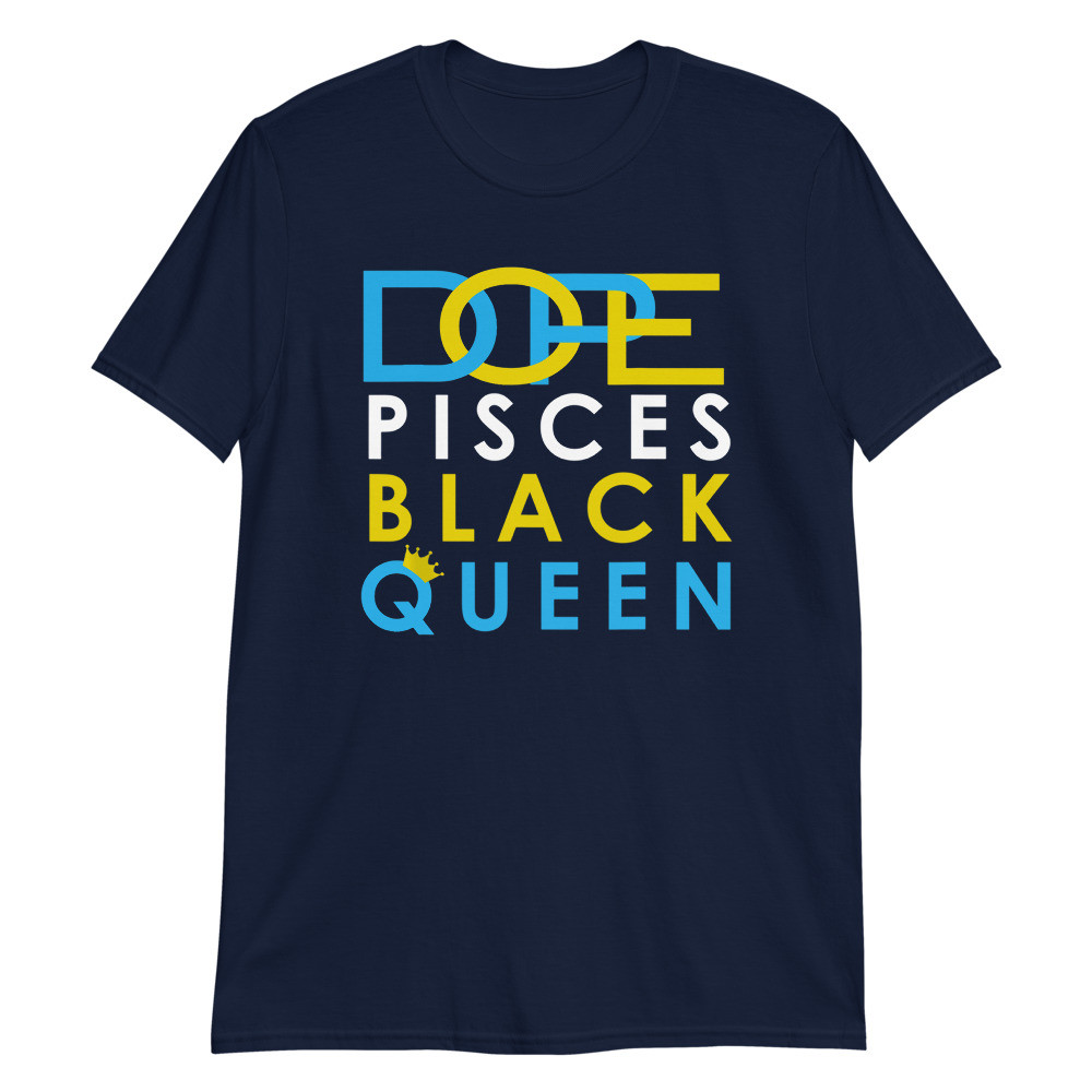 Pisces Black Queen Zodiac Unisex T-Shirt