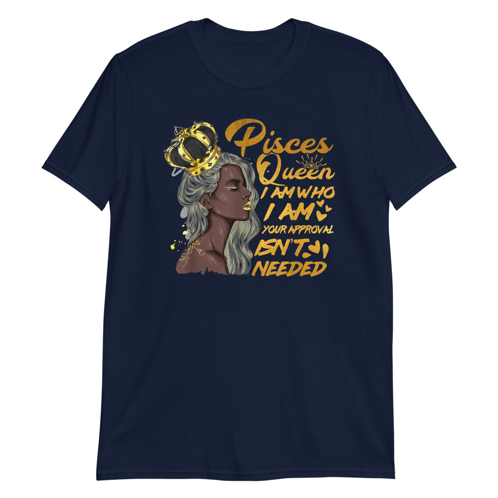 Womens Pisces Queen Birthday Zodiac Unisex T-Shirt