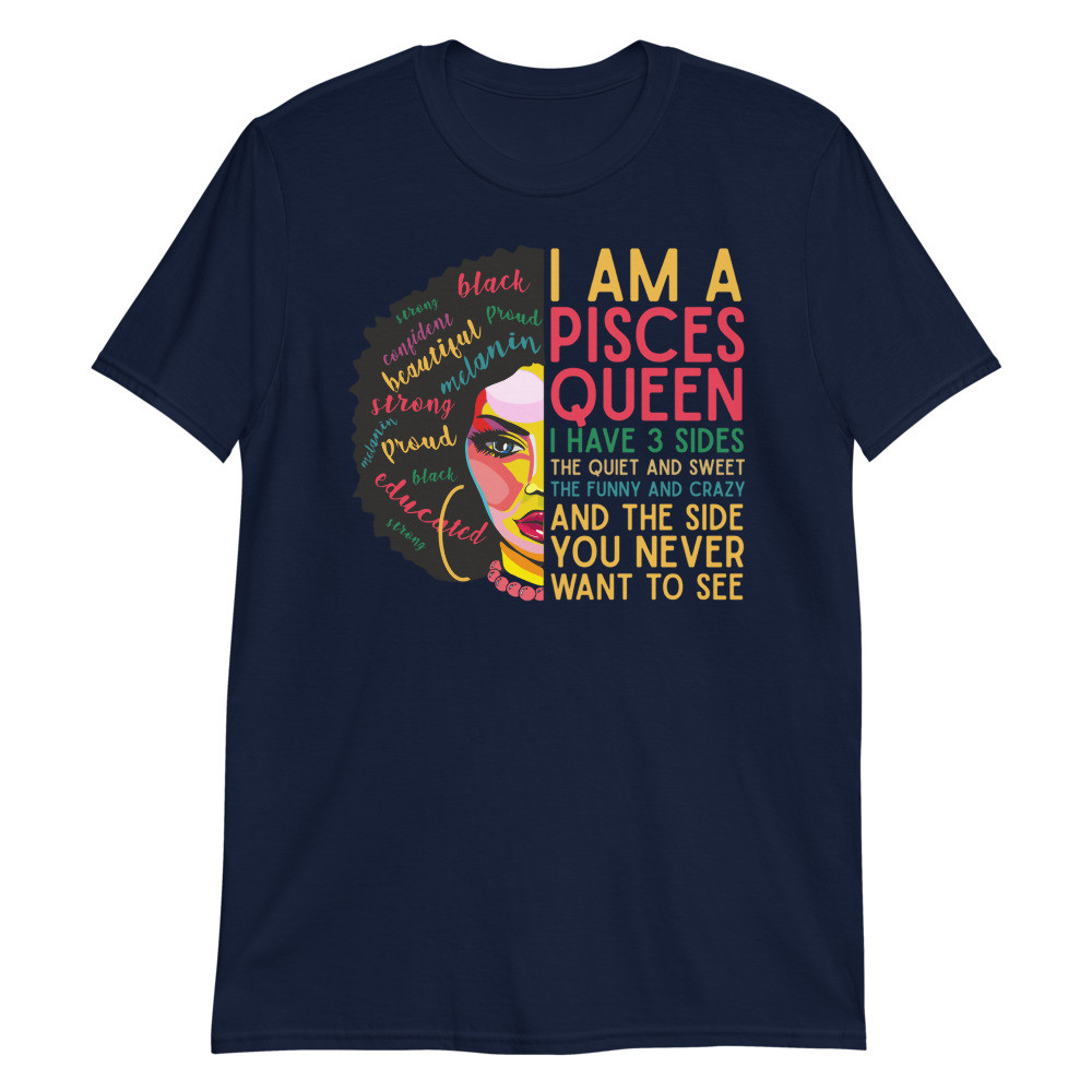Birthday Gifts for Pisces Zodiac Women Black Girl Magic Unisex T-Shirt