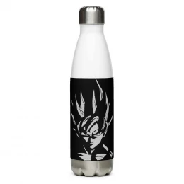 Kakarot Drawing By Mustafa Elshahat Stainless Steel Water Bottle