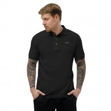 Classic Hustl Embroidered Polo Shirt | Men