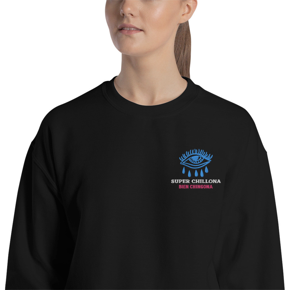 Embroidered Super Chillona Unisex Sweatshirt
