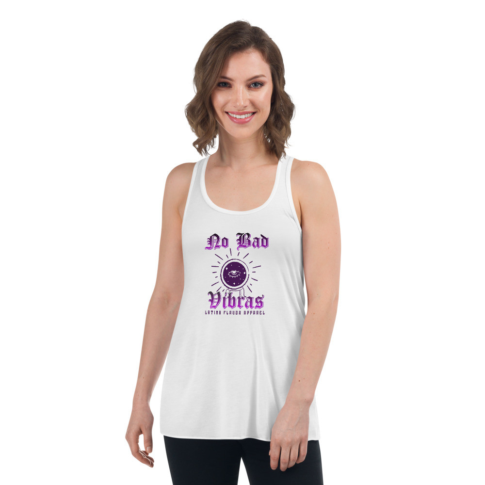No Bad Vibras Flowy Racerback Tank