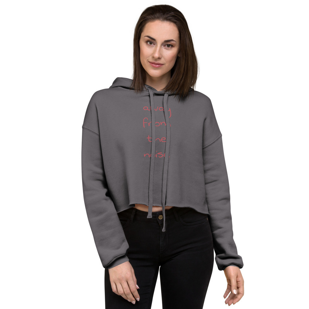 Away From The Noise Cropped Hoodie