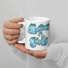 Motivate 2 Elevate White Glossy Mug