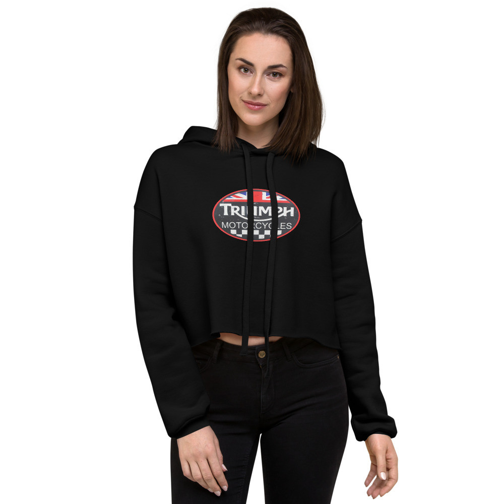 Vintage women's Triumph Crop Hoodie