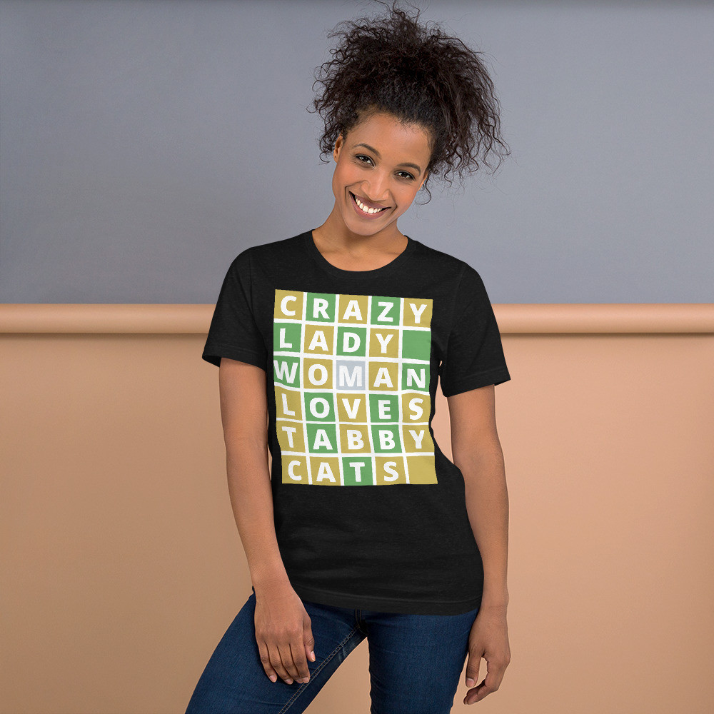 Crazy cat lady loves tabby Short-Sleeve Unisex T-Shirt