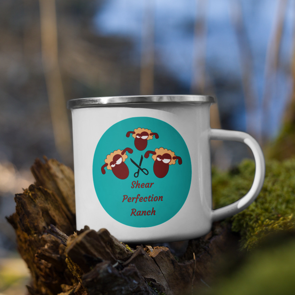 Shear Perfection Ranch Rare Sheep Breed Conservation Enamel Mug