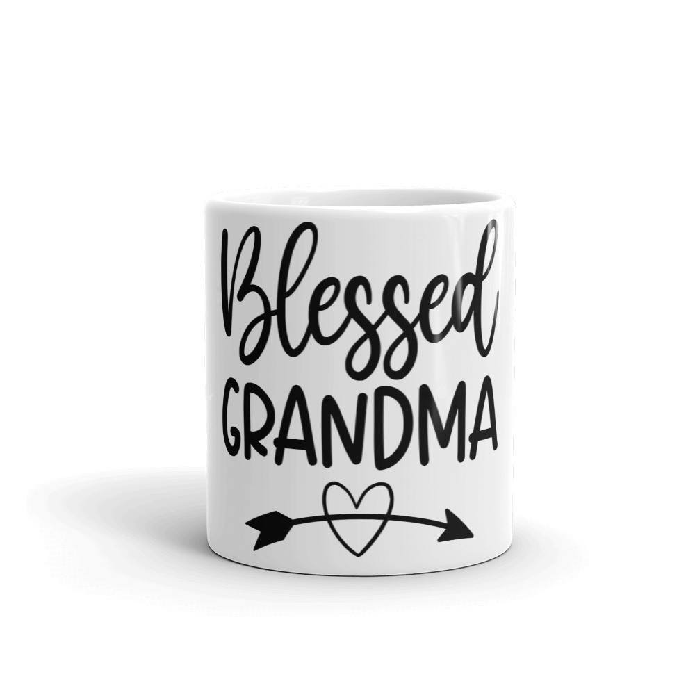 White glossy mug