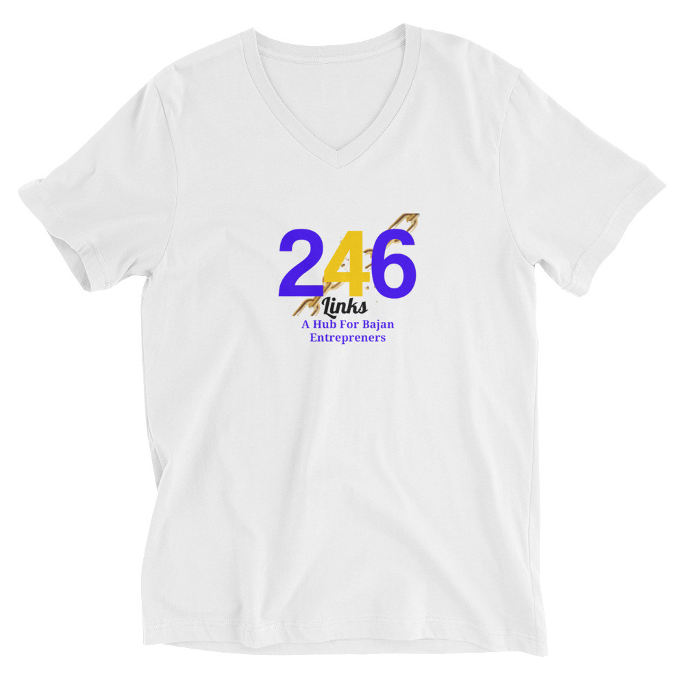 Unisex Short Sleeve V-Neck T-Shirt